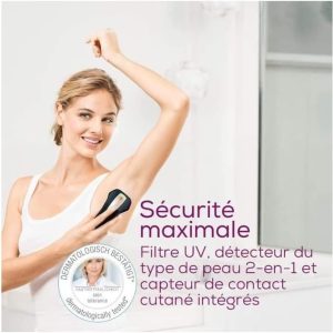 دستگاه لیزر زائد Beurer IPL 5800 Pure Skin Pro با فناوری IPL برای بدن، صورت، ناحیه بیکینی، با اپلیکیشن، اورجینال آلمان 