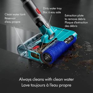 جاروبرقی خشک و تر Dyson V15s Detect Submarine، زرد/نیکل